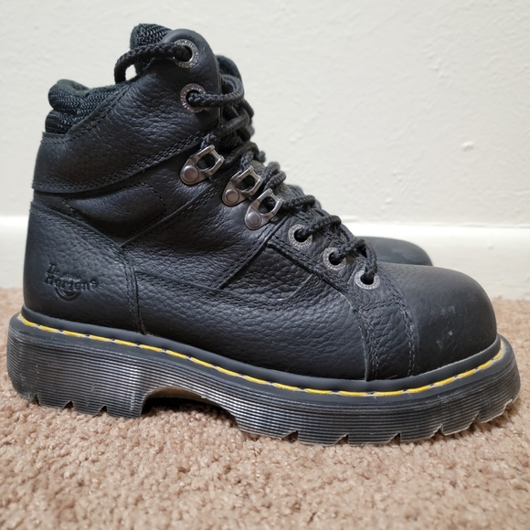 Dr. Martens Black Steel Toe Work Boots Size 7L/6M/38 - Picture 3 of 12